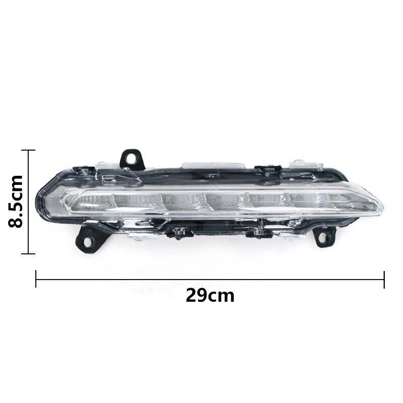 Pair LED Daytime Running Light DRL Fog lamp For Mercedes BENZ S-Class W221 09-13 - Image 4 of 4