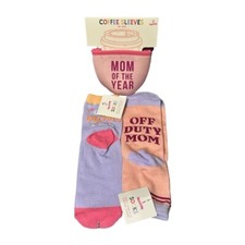 2x Cool Moms Club Off Duty Socks & Coffee Sleeve Set NEW Target Gift Idea