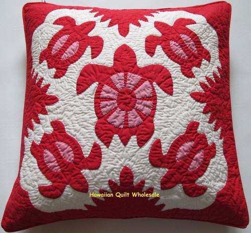 2 Hawaiian quilt 100% hand quilted 