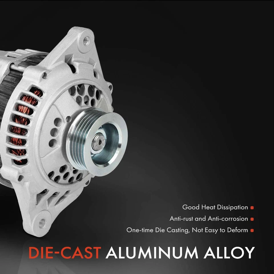 Alternador para Subaru Legacy 1995-1999 H4 2.2L 2.5L 85A 12V en sentido horario 5 ranuras Foto 4 de 4