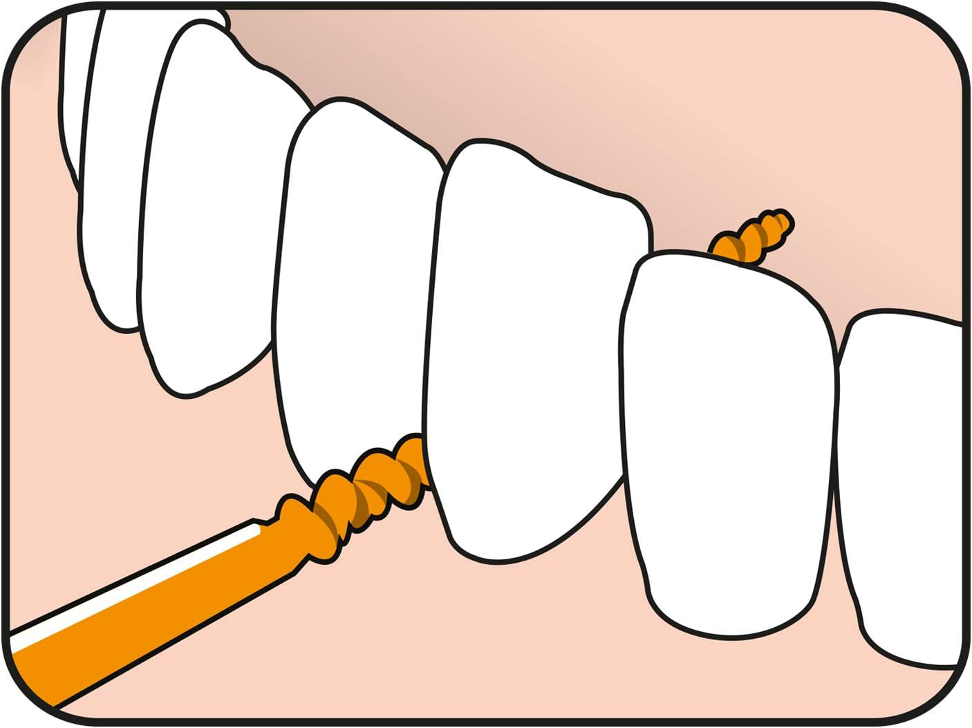 TEPE Easypick Dental Picks, Size Xs/S, orange, Pacl of 36 7317400015811