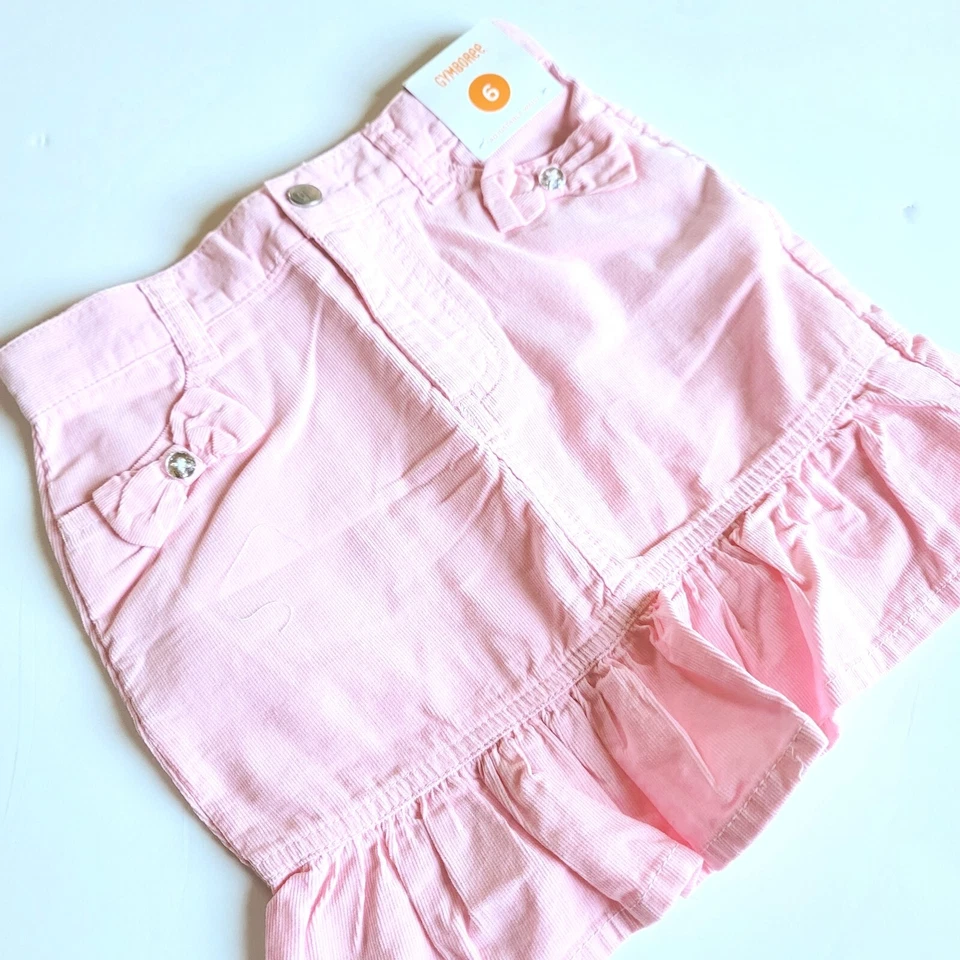 Falda Gymboree Girls 6 "Homecoming Kitty" Rosa Pana Lazo Nueva con Etiquetas 2011 Foto 2 de 2