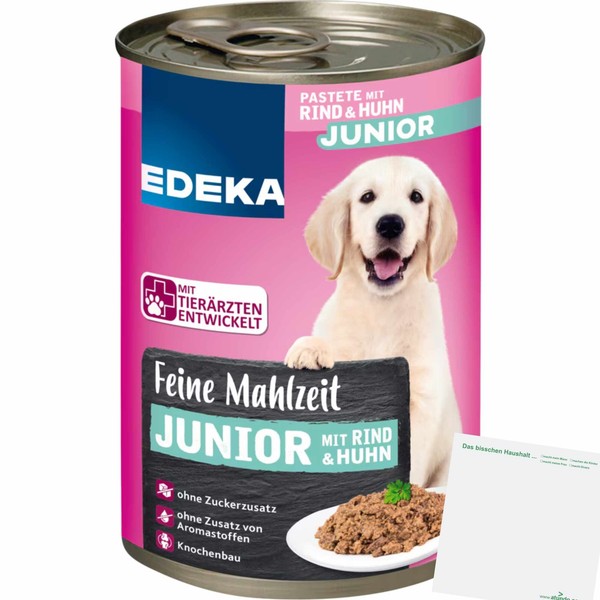 Edeka Dog Feine Mahlzeit Junior GeflüGel 3Er Pack 3X400G Dose Usy Block-image