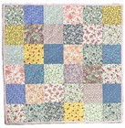 Baby Quilt Handmade Patchwork Crib Blanket 39" x 39" Assorted Flowers Girls New