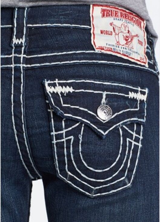 100% TRUE RELIGION BRAND WOMEN BILLY SUPER T JEANS VINTAGE 100% TRUE RELIGION BRAND WOMEN BILLY SUPER T JEANS VINTAGE