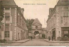 Old postcard - 37 - Richelieu - Porte de chinon - Animated - Old postcard - Voyag