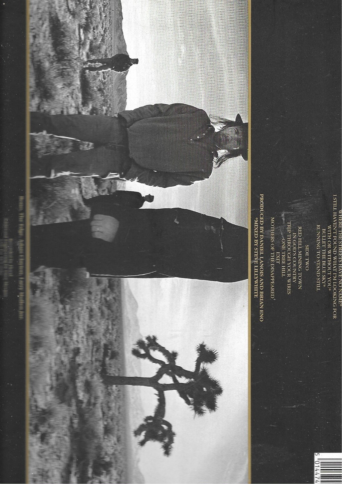U2 – The Joshua Tree - 1987 G'Fold Vinyl LP (Lyric Insert) -