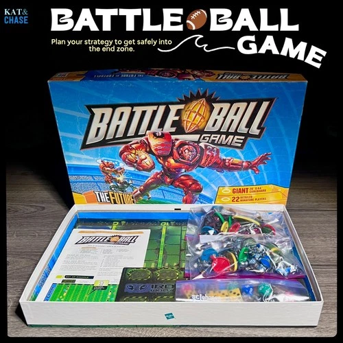 2003 Battle Ball Future Football Board Game Milton Bradley Complete Vintage