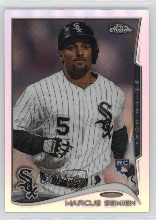 2014 Topps Chrome Refractor Marcus Semien #43 a8r