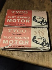 2-Vintage 1960  s Tyco Sidewinder  Inline slot car motors New.nos 12 Volt
