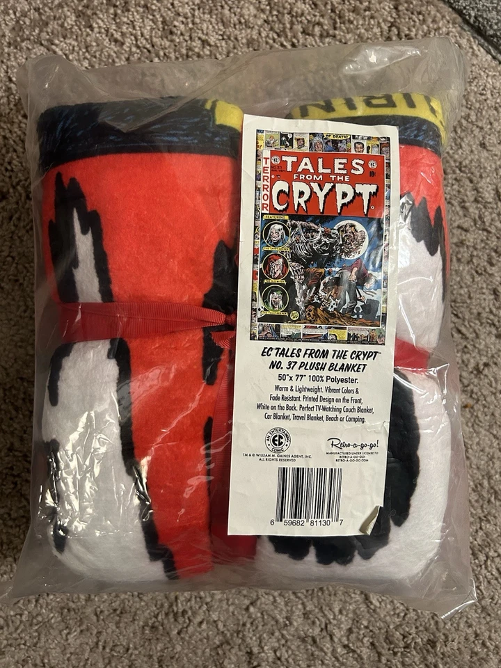 Manta de peluche retro oficial EC Comics 50x77 a Go-go Tales From The Crypt Foto 2 de 4