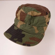 Propper Woodland Camouflage Military Cadet Hat Men's Size 7 Cotton Nylon