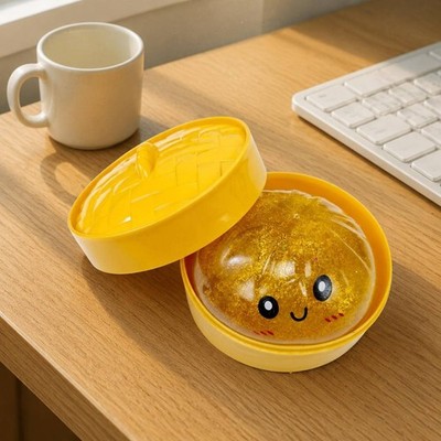 Glitzer Squishy Dumpling Handlich Dampfkorb-Squishy Niedlich für Schule