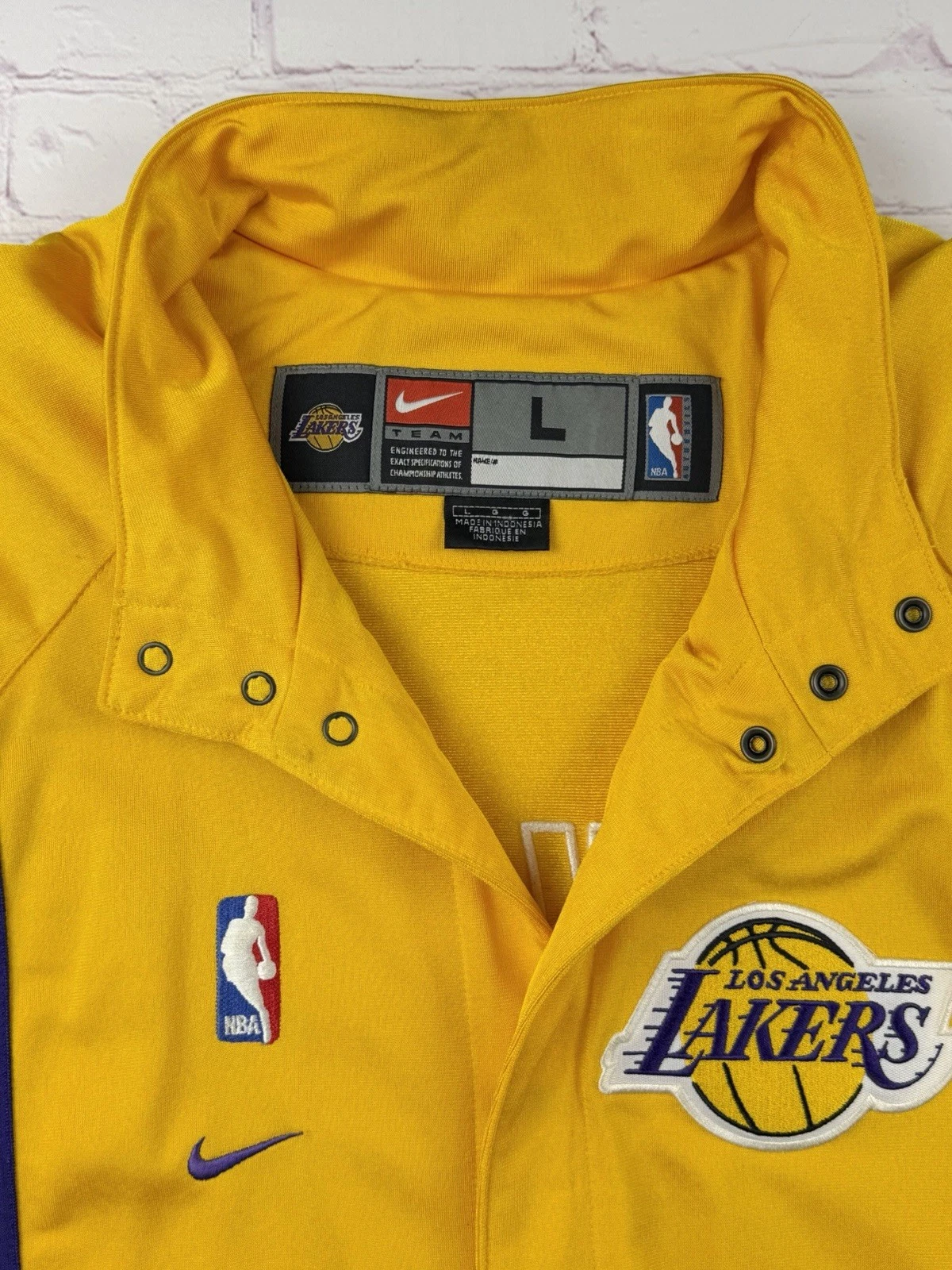 VTG Los Angeles Lakers 90s - Y2K Authentic Nike Team Warm Up Jacket Large Kobe - product detail image 7