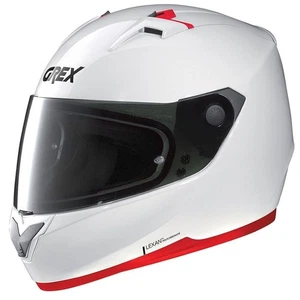 Grex Motorcycle Helmet G6.2 Metal White K-Sport Free Dark Visor Motorbike