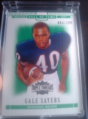 2007 Topps Triple Threads - Gale Sayers #97 Emerald /199 Chicago Bears HOF SP