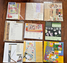 8.5 lbs Creative Memories  QVC Flavia Scrapbook 171 Paper Pages  Sticker Packs