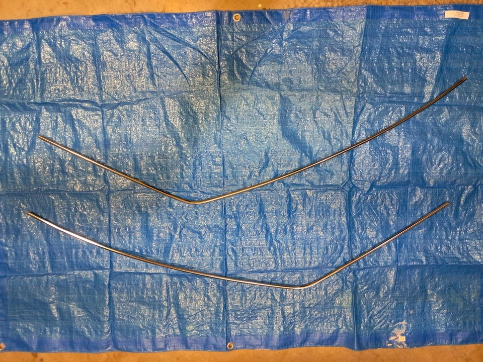 Juego completo de protectores de lluvia/ajuste cromado Datsun 240z/260z/280z menos conectores/esquinas. Foto 4 de 4