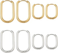 1 Box 16 StüCk Echte 18 Karat Vergoldete Huggie Ohrring BeschläGe Ohrringhaken H