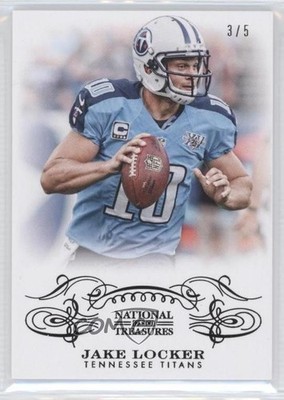 2013 Panini National Treasures Century Black 3/5 Jake Locker #96 0f6