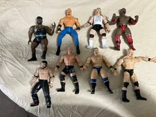 Vintage WWE WWC Action Figure Lot Of 8 Used Condition