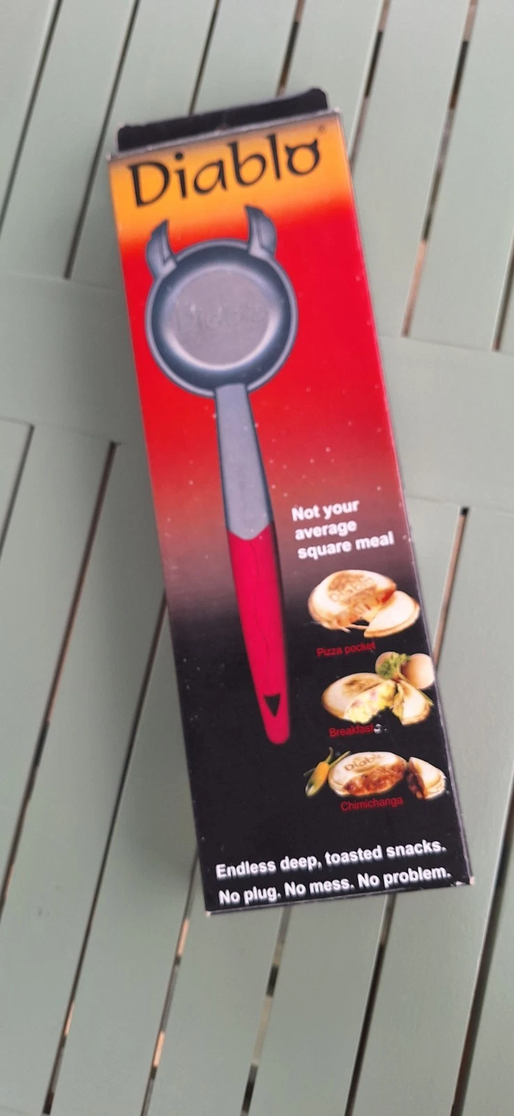 Diablo Toasted Snack Maker - Manual Sandwich Press, Compact, Boxed, Quick & Easy