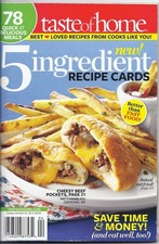 Taste of Home Magazine 5 Ingredient Recipe Cards 