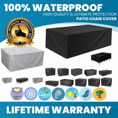 MARKENLOS Abdeckplane Gartenmöbel Abdeckung wasserdicht winterfest Schutzhülle GARTENTISCH