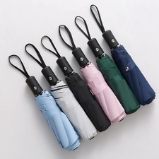 8 Ribs Travel Rain Sun Umbrellas Windproof Multi-color Travel Umbrella Automatic