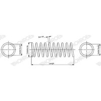 Monroe SP3001 Fahrwerksfeder