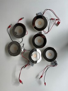 Six - Quick Marine Stainless Steel LED lights | 2.75" | 10-15V, 2W | Warm White