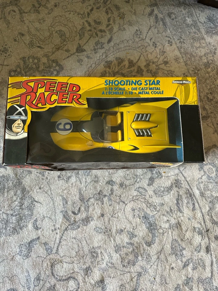 ERTL Speed Racer Shooting Star 2003 1:18 Die Cast Metal American Muscle nuevo en caja Foto 2 de 4