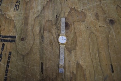 John Harrison Quartz Watch Mens Gold Silver Metal Band Day Date Classic Style