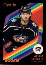 2023-24 O-Pee-Chee Update Black Border Rookie Adam Fantilli Rookie /100 Columbus