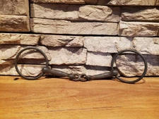 Antique Iron Loose Ring French Link Snaffle Bit