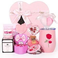 Gifts for Girlfriend, Wife, Heart-shaped Gifts for Her, Valentine's Gift Bask...