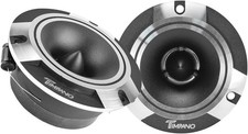 Timpano TPT-ST2 Chrome Slim Super Tweeter, 600 Watts 4 Ohm, 105 dB, 1 in Voice C
