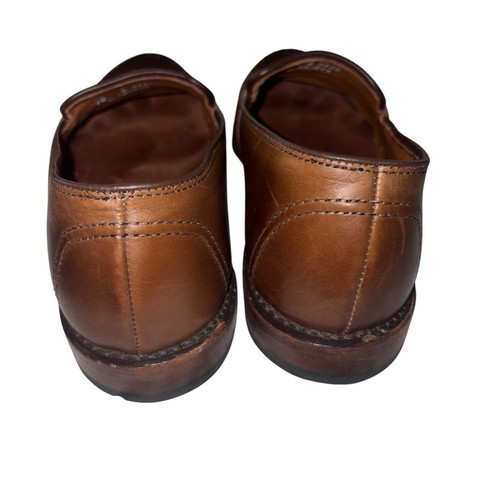 Allen Edmonds Randolph Men's Size 10 D Burgundy Burnished Penny Loafers Shoes - Picture 5 of 9