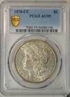 1878 CC Morgan Dollar, PCGS AU55