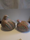 Vintage Pair Of Clay Birds, Maybe Quail — photo 1