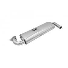 Single Quiet Muffler Large 3 Bolt Beetle Stainless Steel Dunebuggy Vw