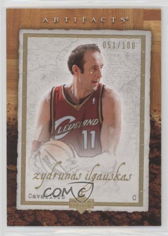 2007-08 Upper Deck Artifacts Gold 51/100 Zydrunas Ilgauskas #18 4f9