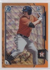 2015 Bowman Chrome Prospects Orange Wave Refractor Conrad Gregor #BCP55 c5r