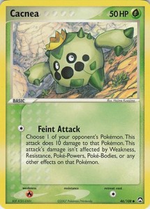 Cacnea 46/108 Power Keepers Common Normal Pokémon TCG