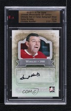 2010 ITG Ultimate Memorabilia 10th Edition Silver /24 Gump Worsley Auto HOF r7d