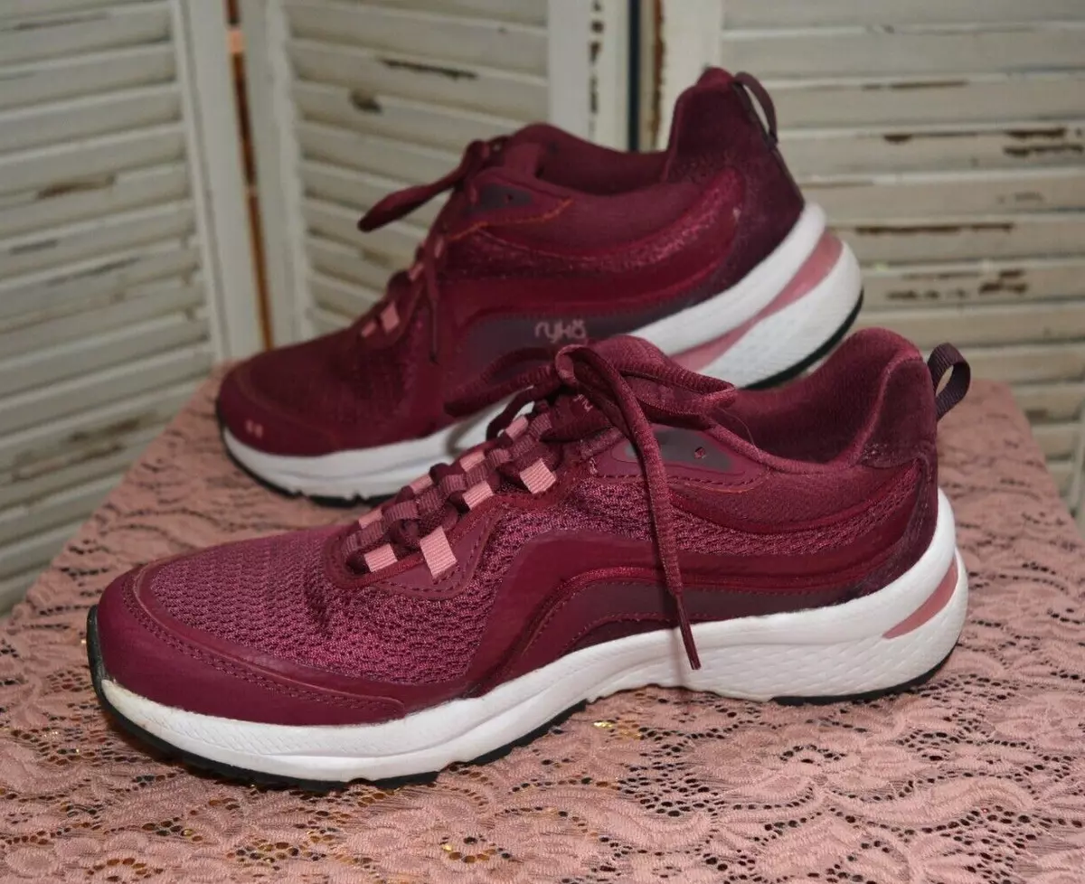 Burgundy walking shoes sale