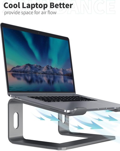Laptop Stand, Aluminum Computer Riser, Ergonomic Laptops Elevator for Desk US - Picture 26 of 37