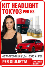 Set LED Nebelscheinwerfer H3 Alfa Romeo Giulietta 7000 Lumen Weiß Xenon No Error