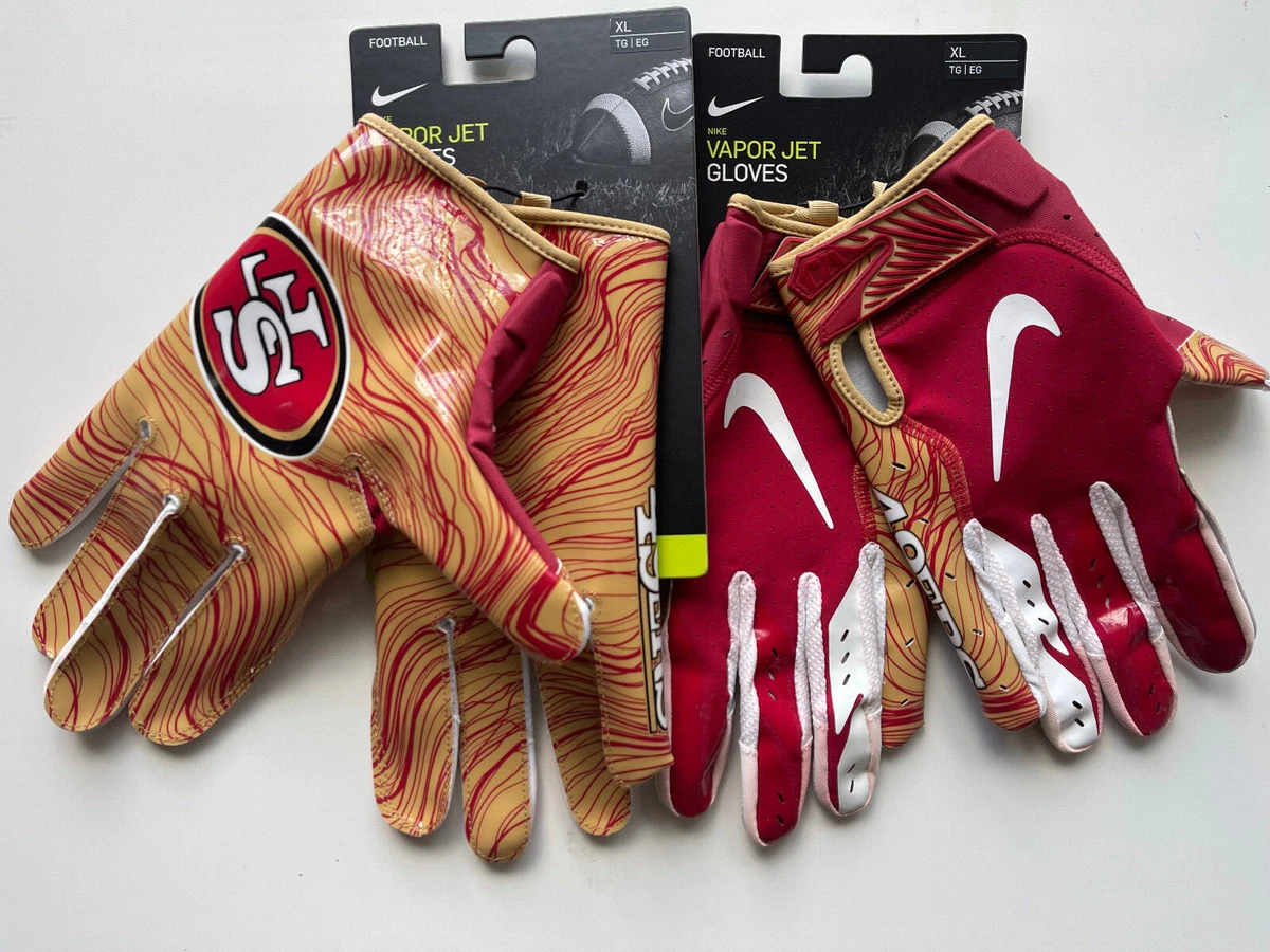 49ers nike vapor gloves