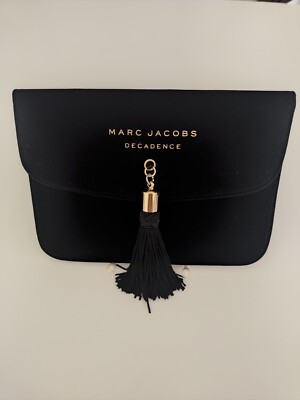 MARC JACOBS DECADENCE Clutch Tasche Schwarz Kosmetiktasche Pochette.